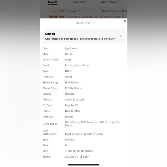 Plus Size Flap Pocket Roll Up Sleeve Denim Jacket.   New in Bag.  Size 2XL (16) - Picture 6 of 8